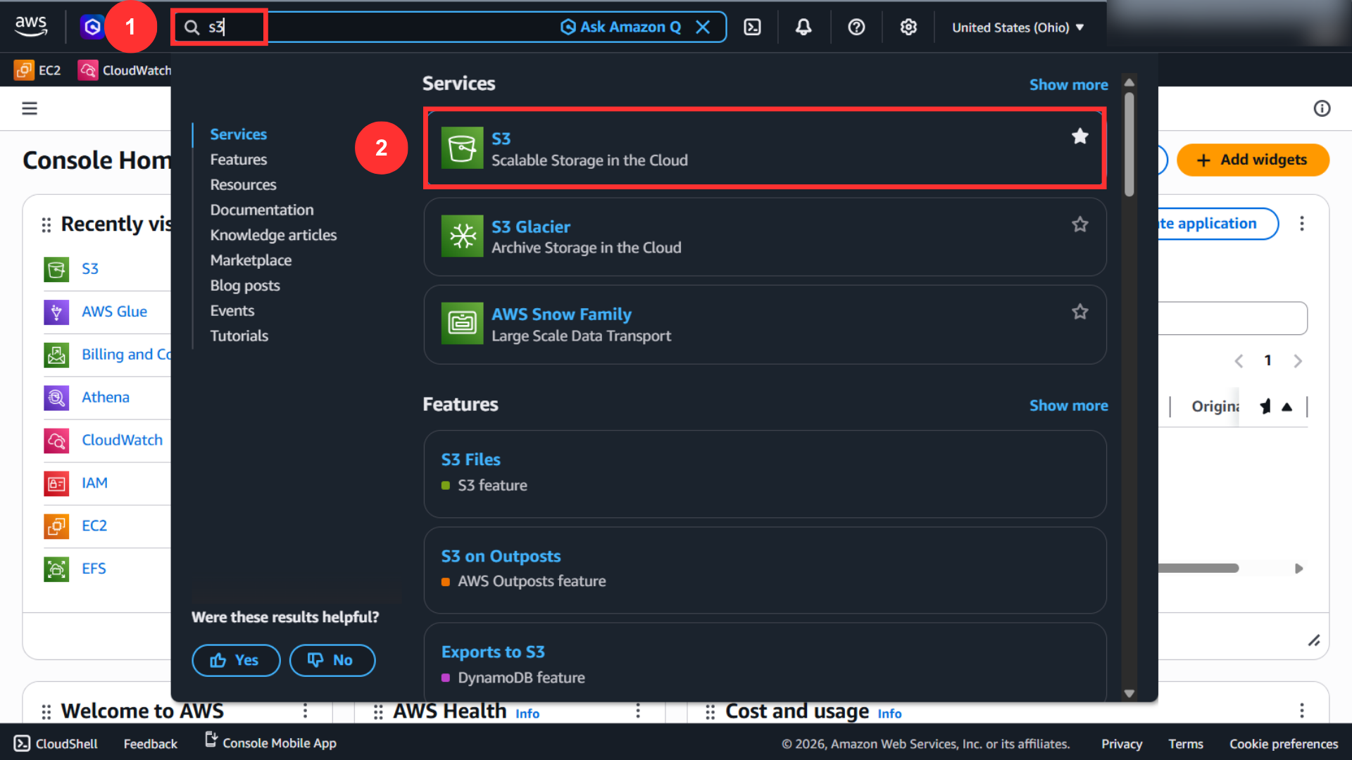 Open Amazon S3