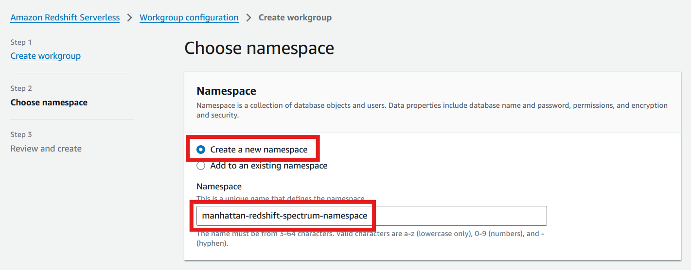 Namespace name